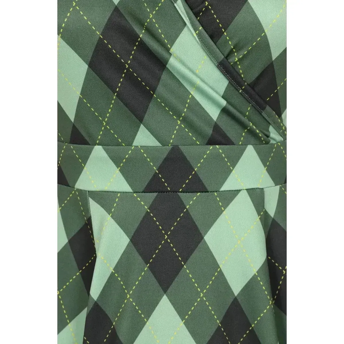 Lyra Mini Dress - Irish Diamond Tartan