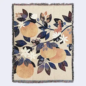 Maggie Chiang - "Summertime Oranges" Throw Blanket (Tapestry)