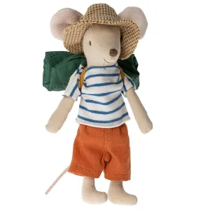 Maileg Big Brother Hiking Mouse with Sleeping Bag