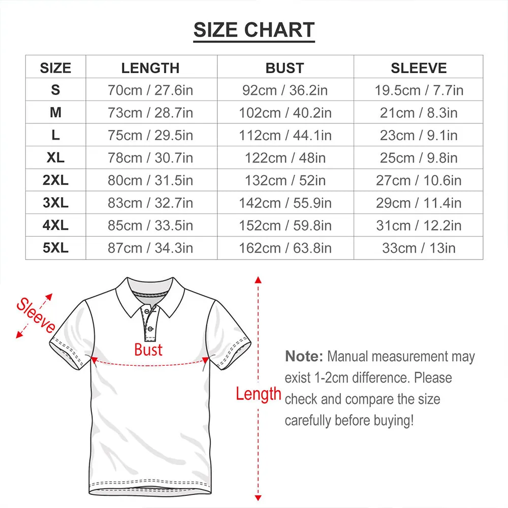 Men's Custom Face POLO Shirt Personalised Golf Shirts For Him Love Heart