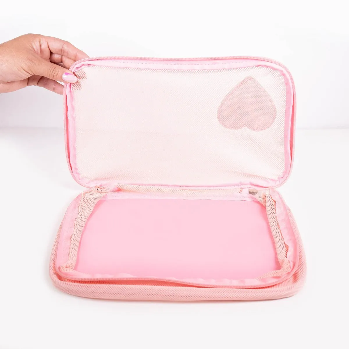 MESH COSMETIC BAG - Large