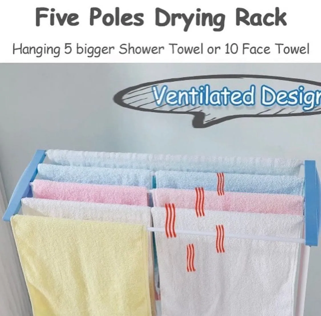 Mobile Towel Rack, Multifunctional Floor Standing Towel Rack, Stainless Steel Folding Drying Rack, Folding Small Clothes Hanger