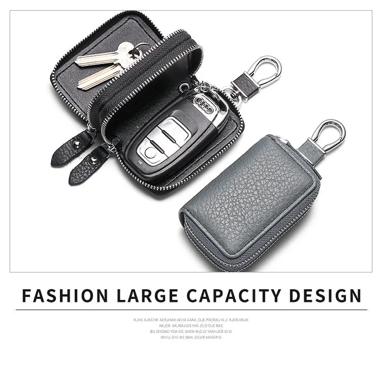 Multi Functional Leather Double Car Keys K5210