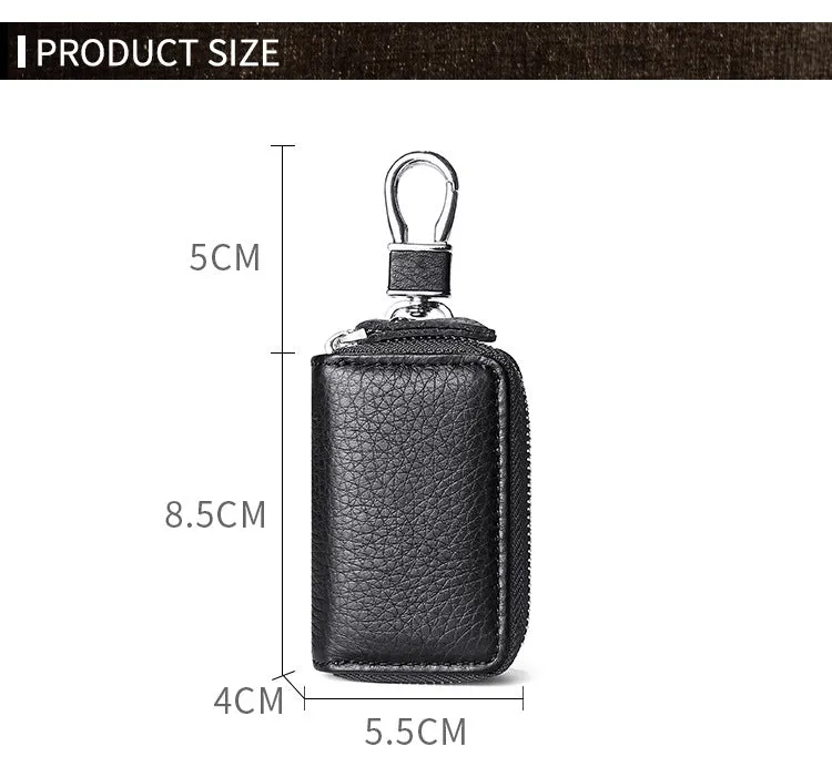 Multi Functional Leather Double Car Keys K5210