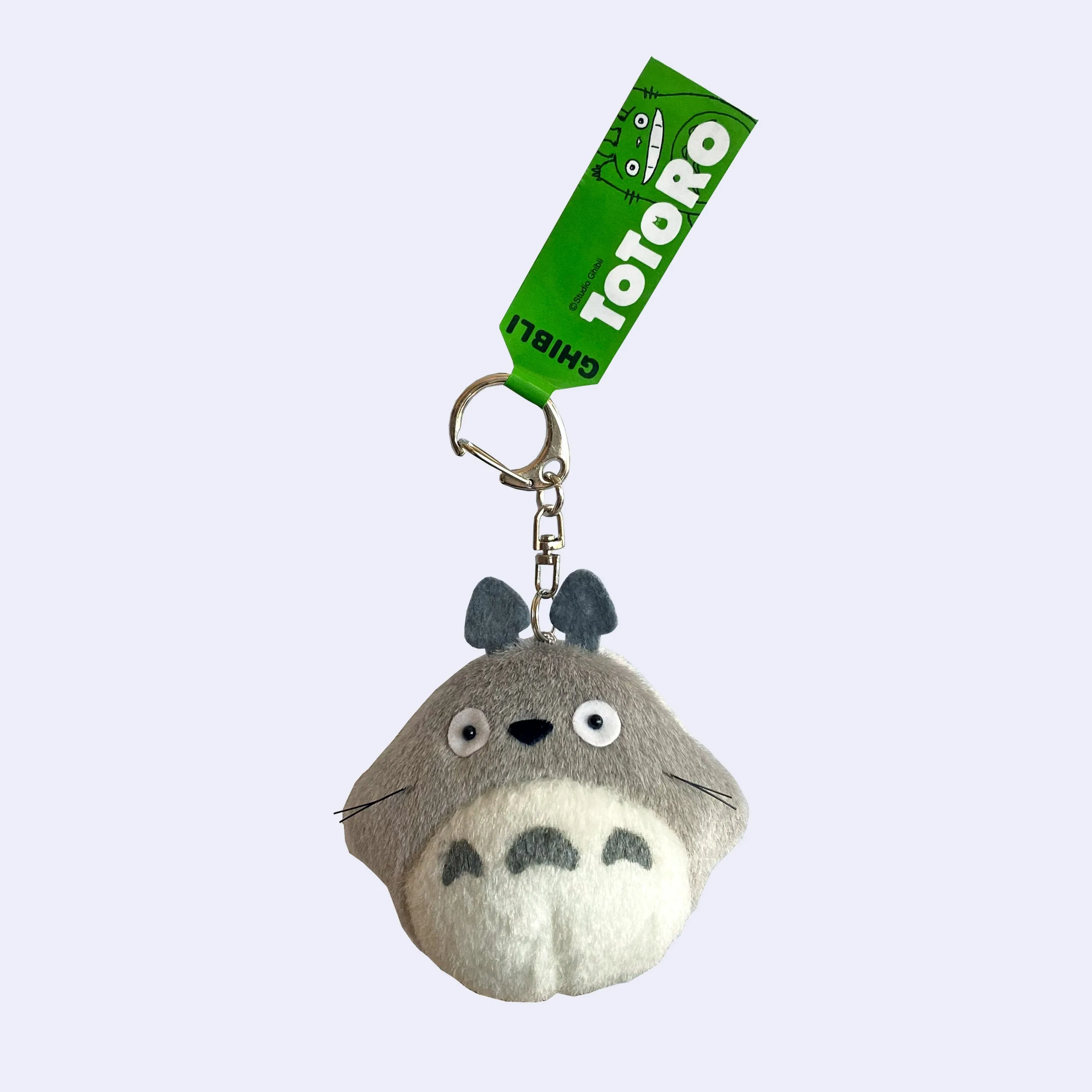 My Neighbor Totoro - Totoro Fluffy 3" Plush Charm Keychain (Gray)