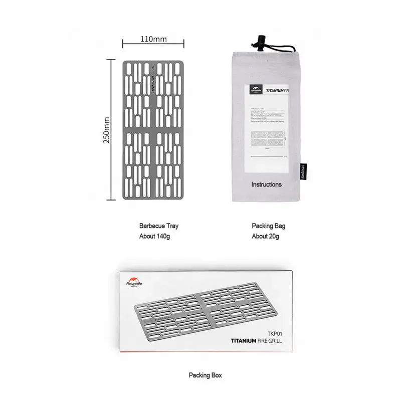 Naturehike Titanium Alloy Camping Fire Grill