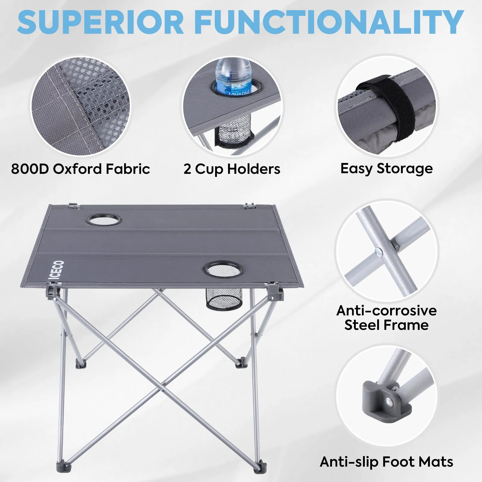 New! Portable Folding Camping Table | ICECO