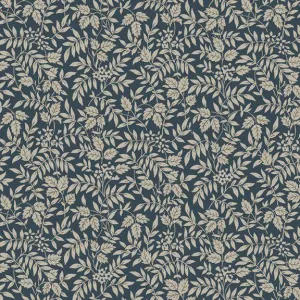 Nouveau -R651064D-Navy - Leaf Sprigs