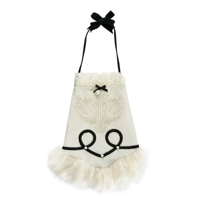 Nuit De Cellophane~Wild Swan~Classic Lolita Accessory Elegant Lolita Bag and Headdress