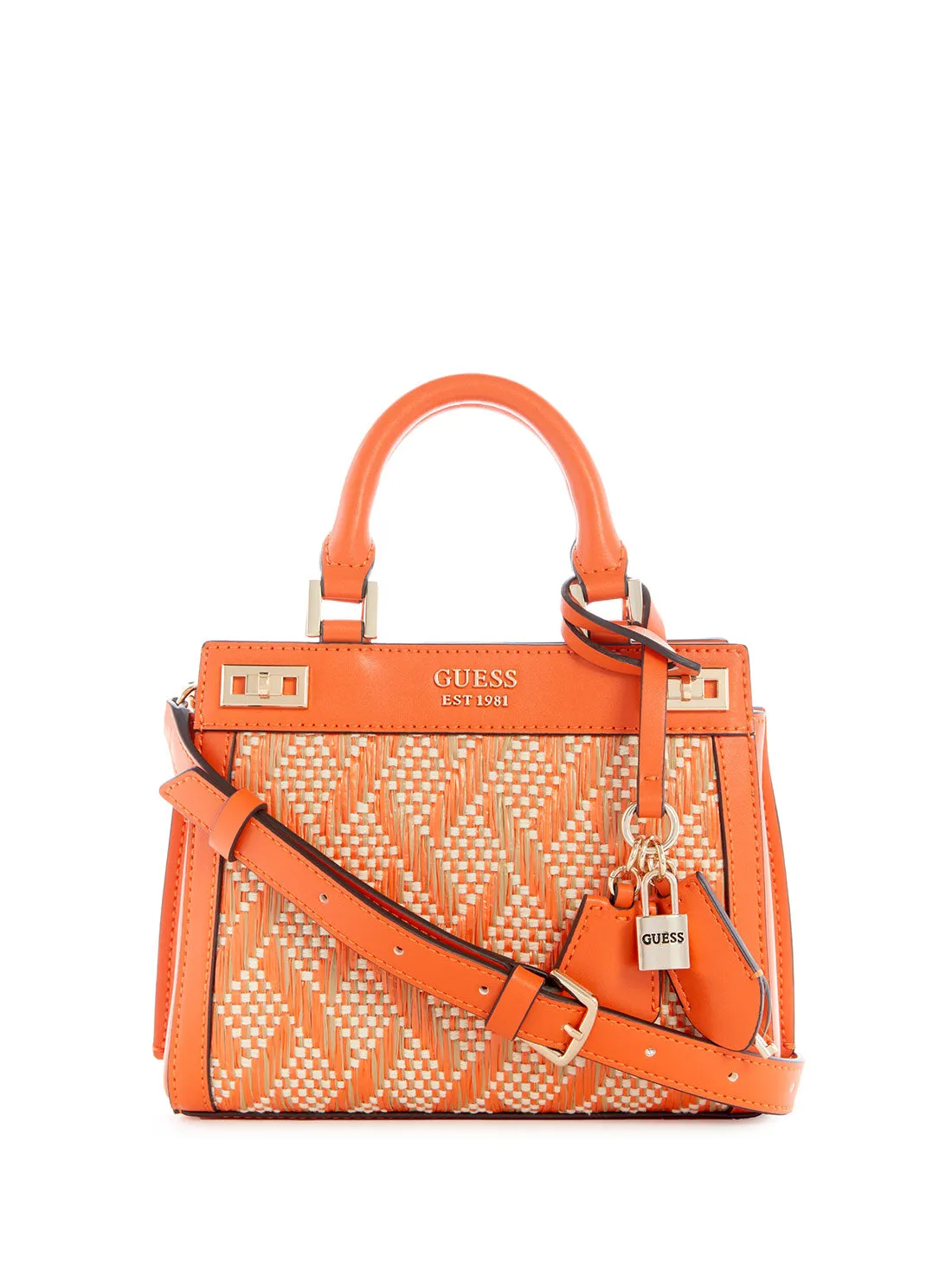 Orange Katey Mini Satchel Bag