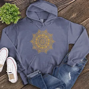 Ornamental Mandala Gold Hoodie