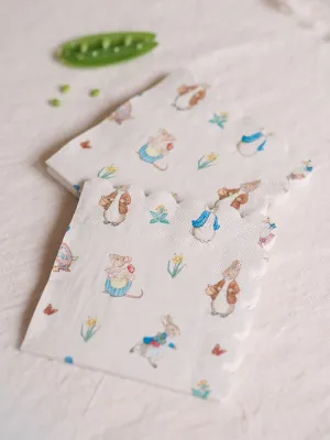 Peter Rabbit &amp; Friends Napkins | Small