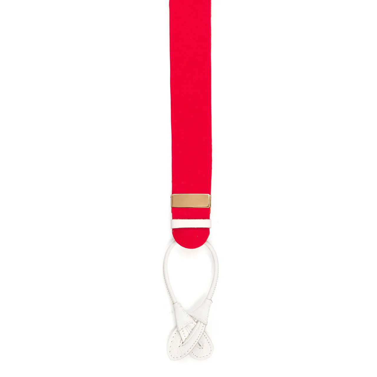 Plain Boxcloth Braces in Red