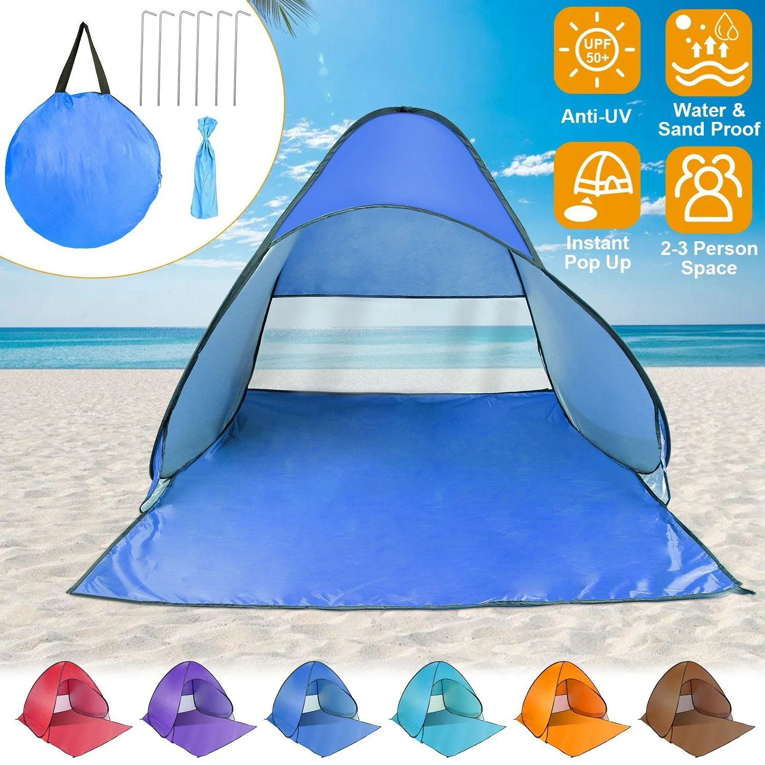 Pop Up Beach Tent Sun Shade Shelter