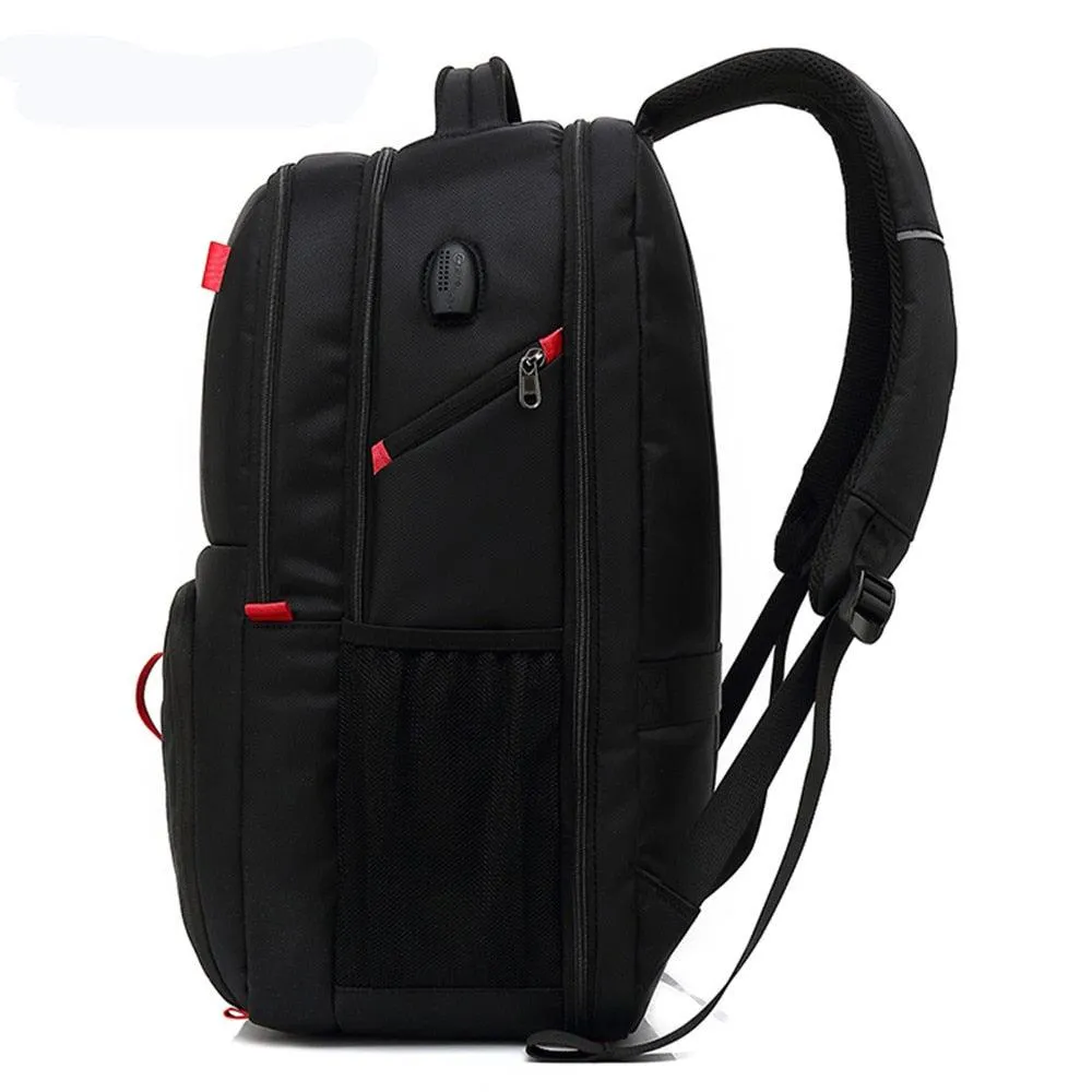 POSO Backpack 17.3inch Laptop Backpack Fashion Travel Business Backpack Nylon Waterproof Backpack Anti-theft Student Backpacks