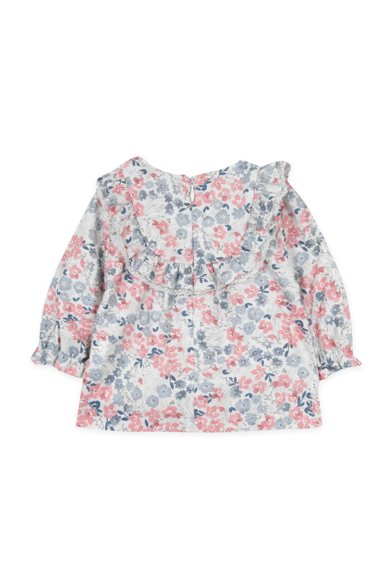 Raspberry Floral Baby Top