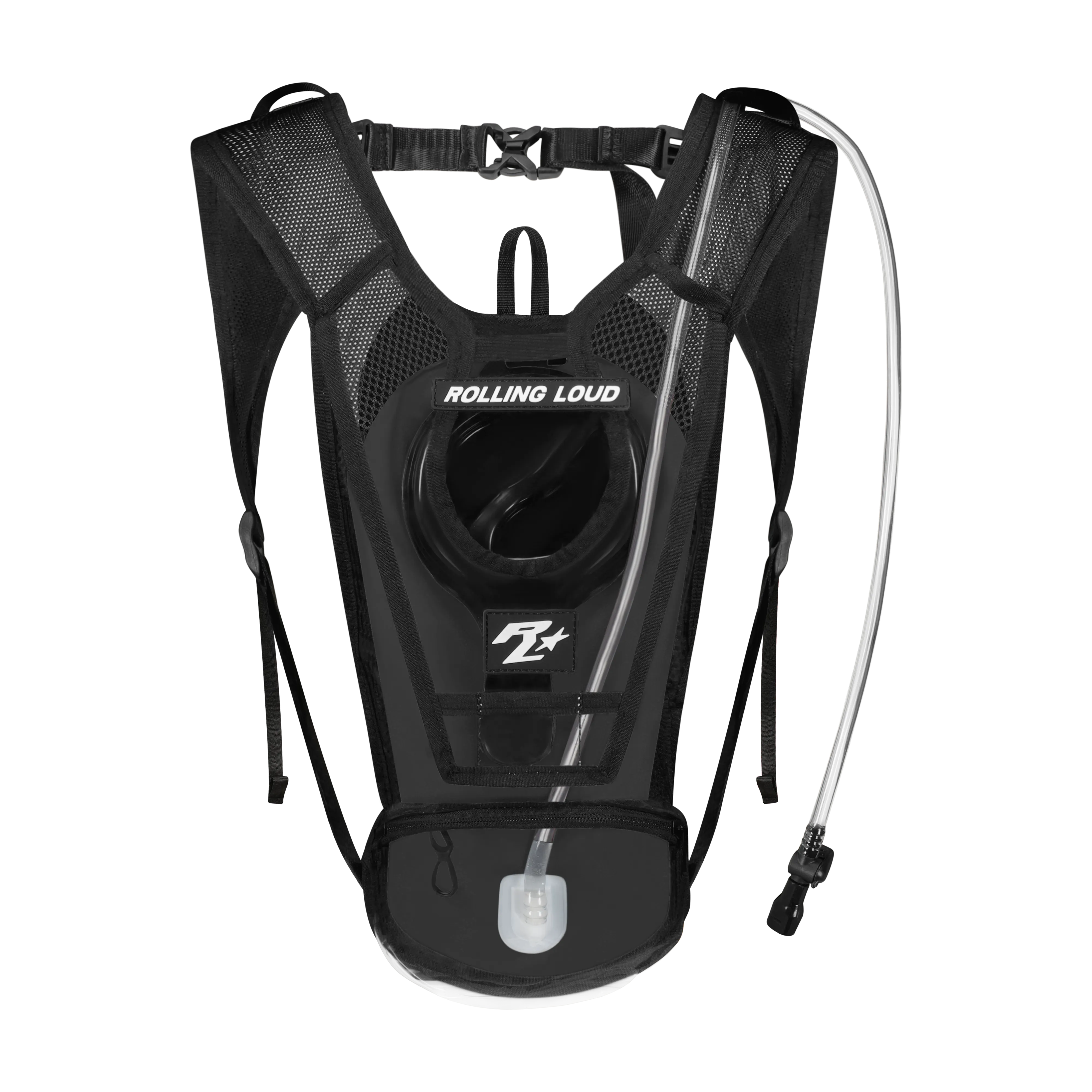 RL Black Clear Hydration Backpack - Festival Approved