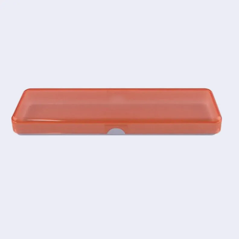 SKLO Transparent Pen Case (Coral x Aqua)