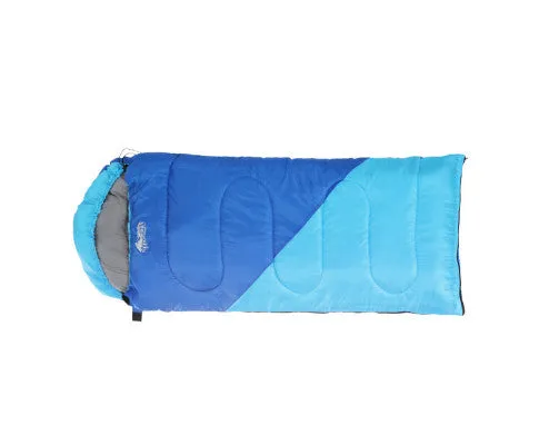 Sleeping Bag Bags Kids 172cm Camping Hiking Thermal Blue