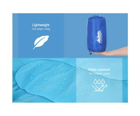 Sleeping Bag Bags Kids 172cm Camping Hiking Thermal Blue