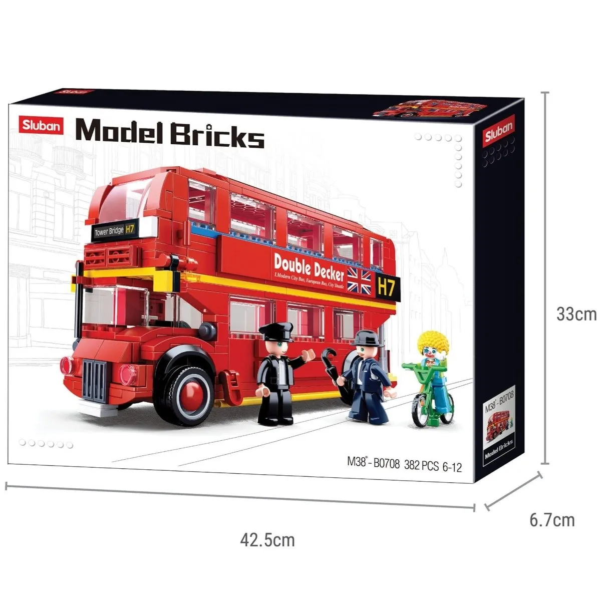 SLUBAN® Building Blocks Kit for Boys and Girls - London Bus