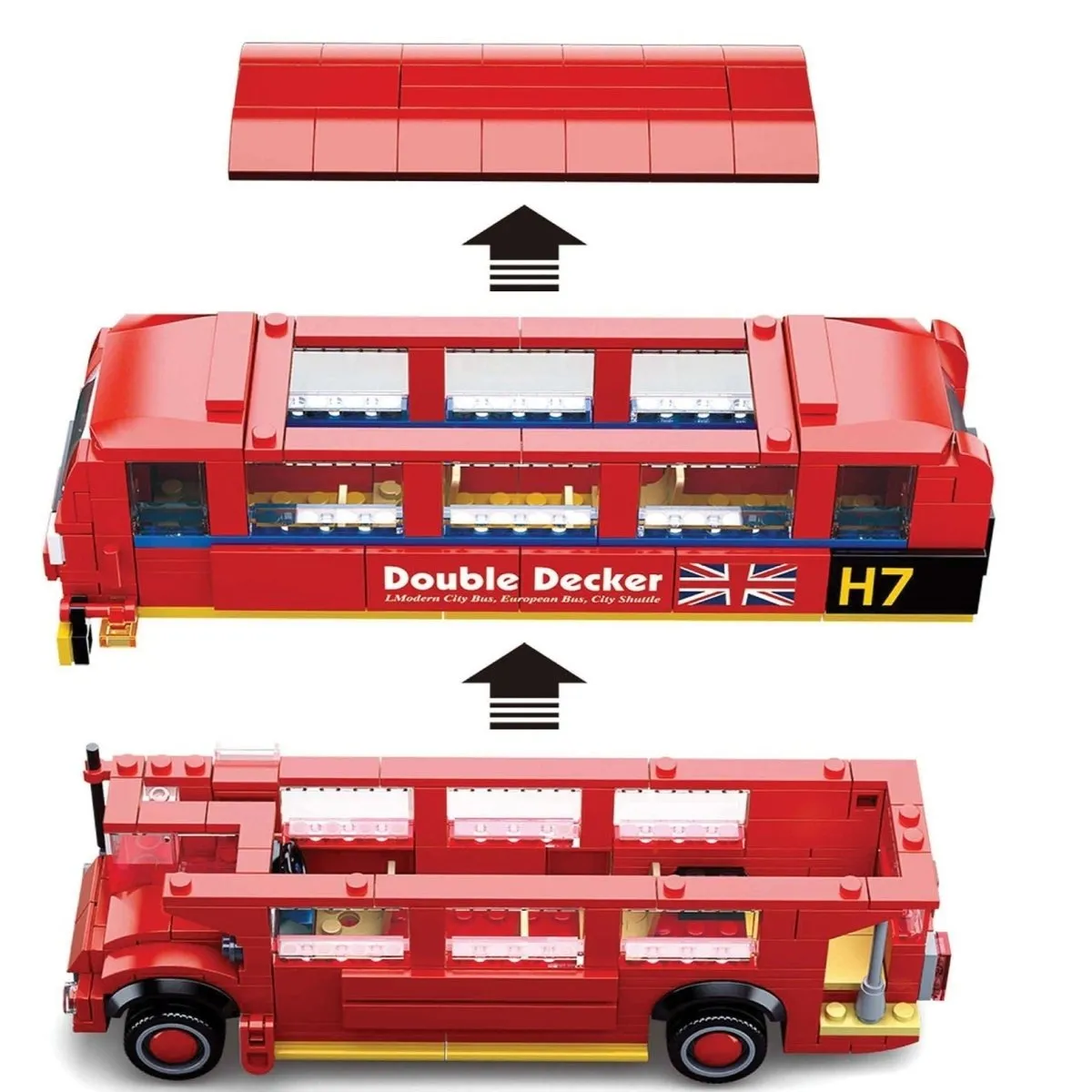 SLUBAN® Building Blocks Kit for Boys and Girls - London Bus