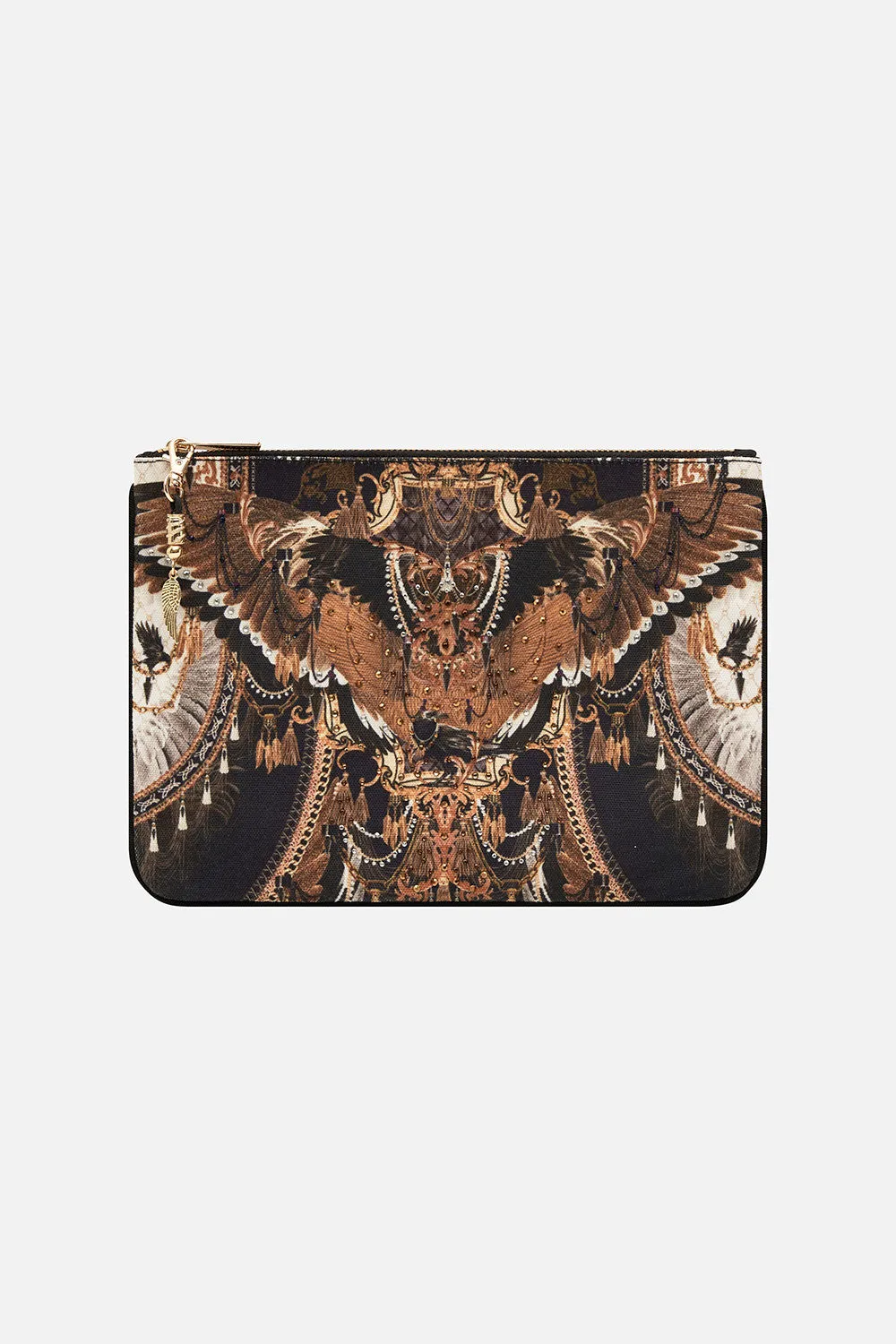 SMALL CANVAS CLUTCH RAVIN RAVEN