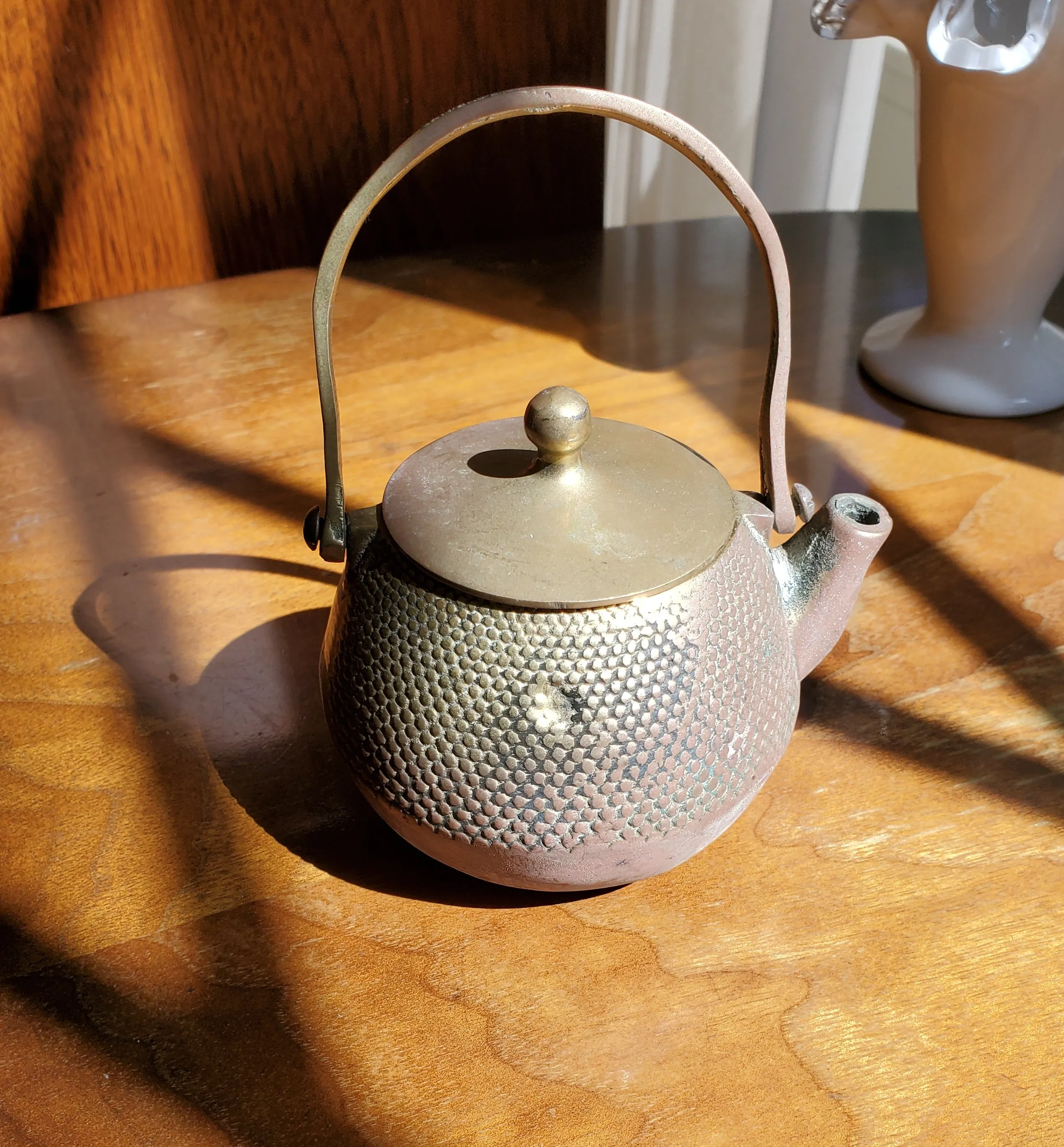 Small Ornamental Brass Teapot