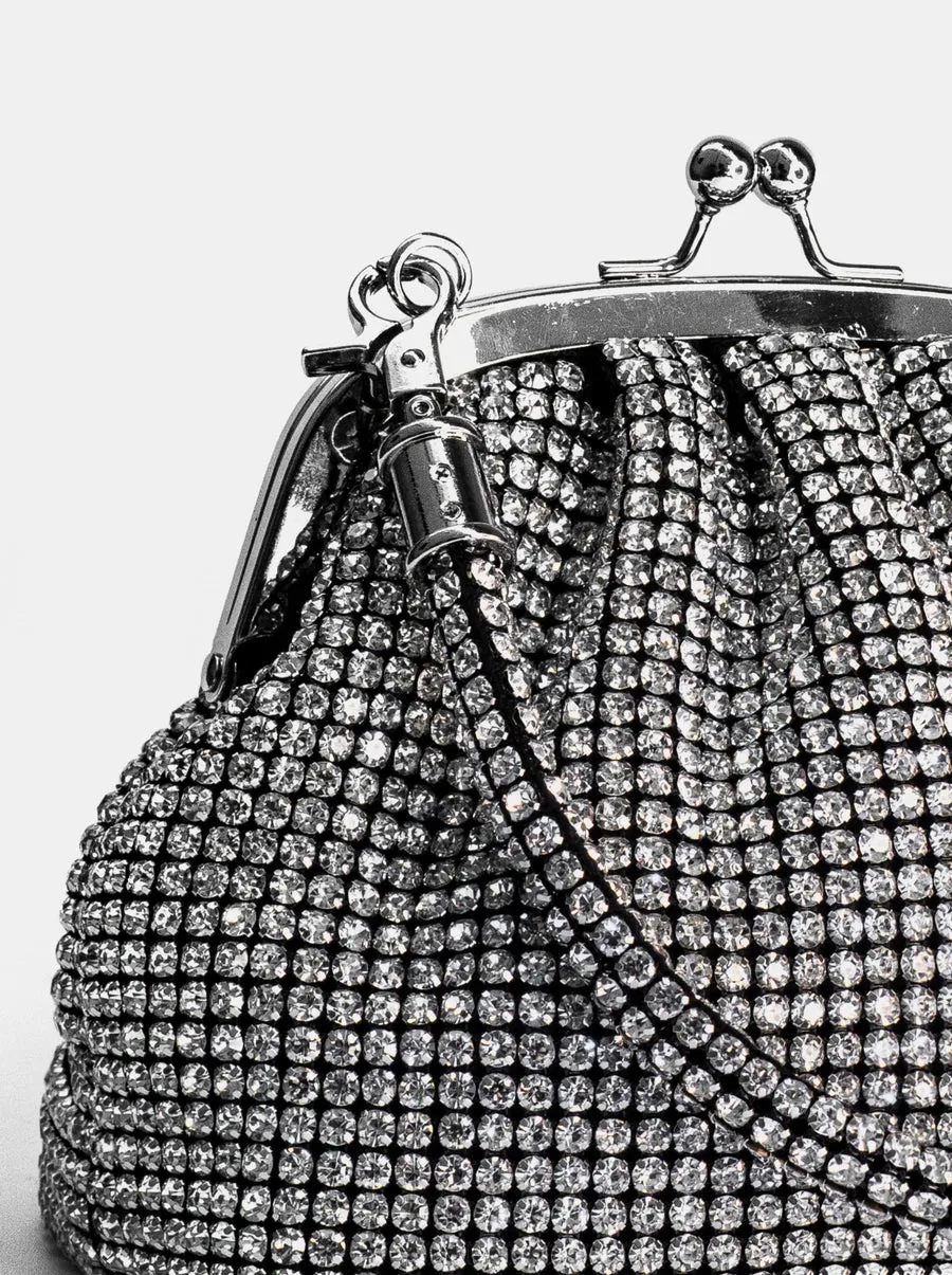 Sparkle Vintage Rhinestone Handle Bag