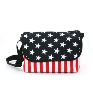 Stars and Stripes Crossbody Small Messenger Bag