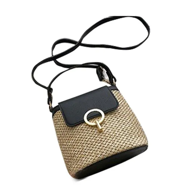 Straw Hand Woven Handbag