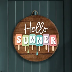 Summer Popsicle Front Door Decor