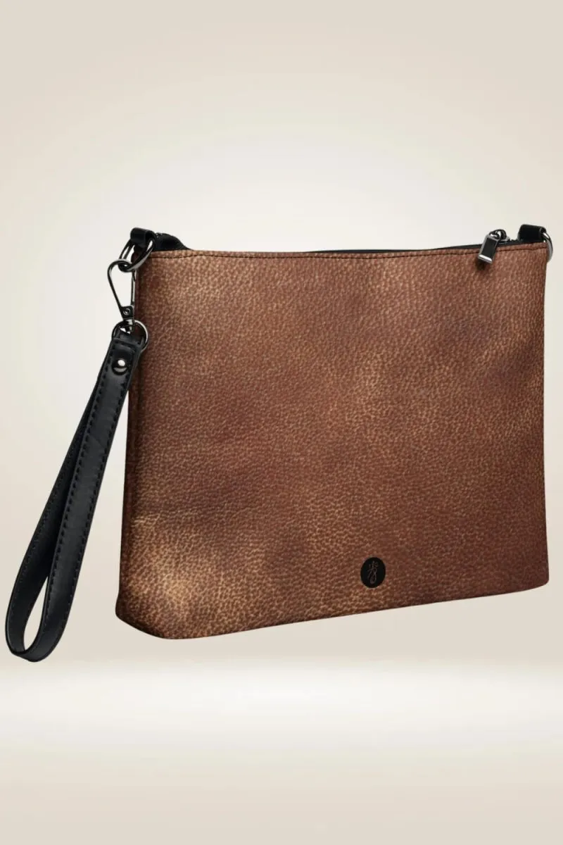 TGC Boutique X Reaction Brown Vegan Leather Crossbody bag