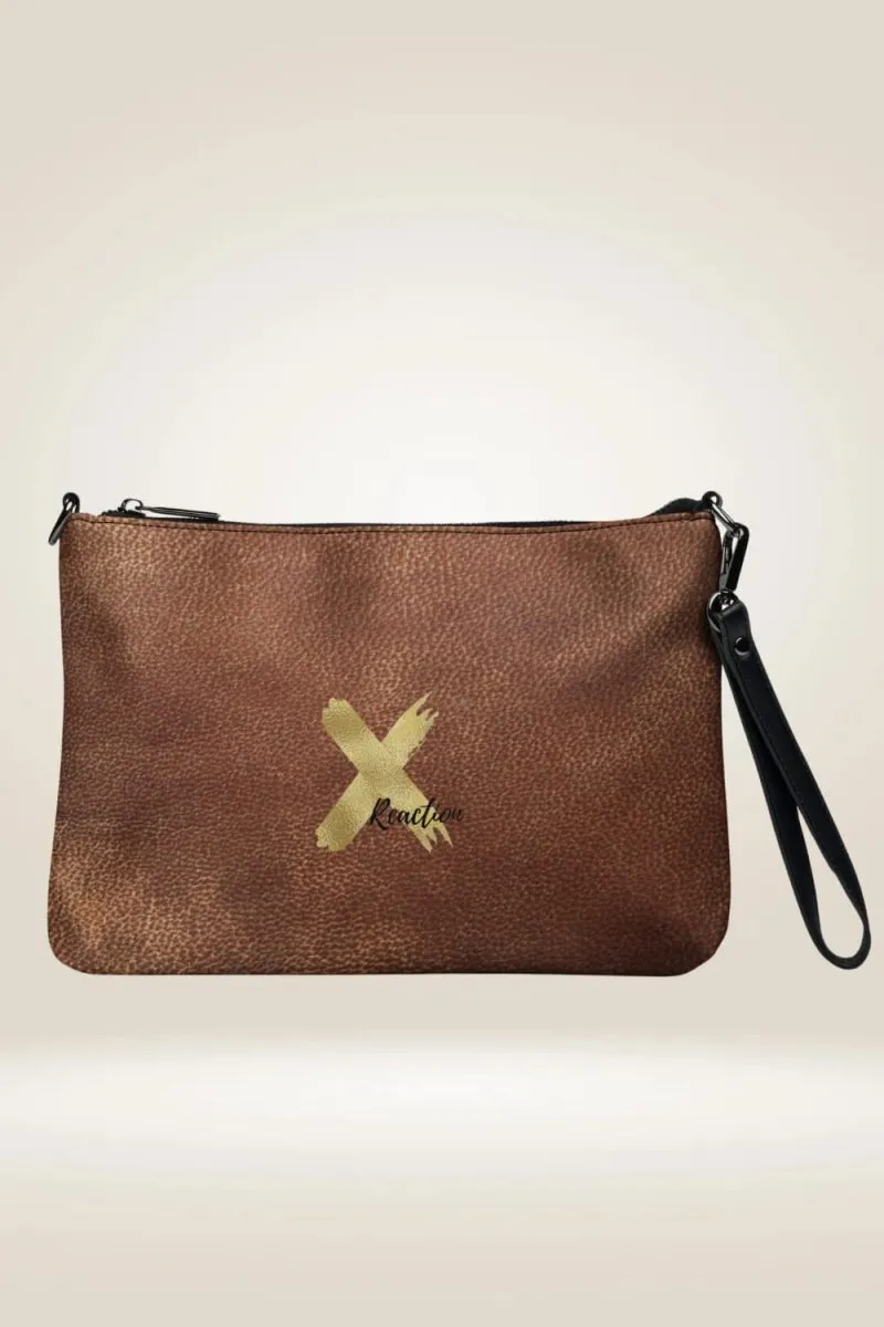 TGC Boutique X Reaction Brown Vegan Leather Crossbody bag