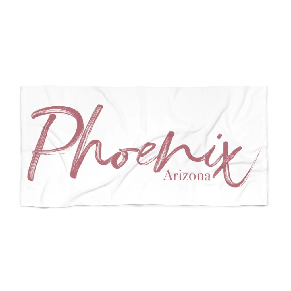 The Elegantly Rose Gold Phoenix Arizona Pool Towel (2021)