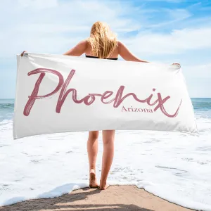 The Elegantly Rose Gold Phoenix Arizona Pool Towel (2021)