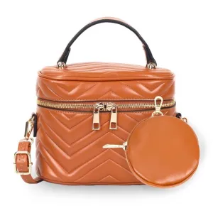 Vanity Case Crossbody Bag - Camel