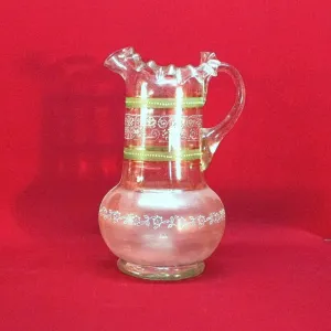 Victorian Era Blown Glass Pitcher