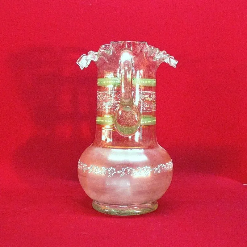 Victorian Era Blown Glass Pitcher