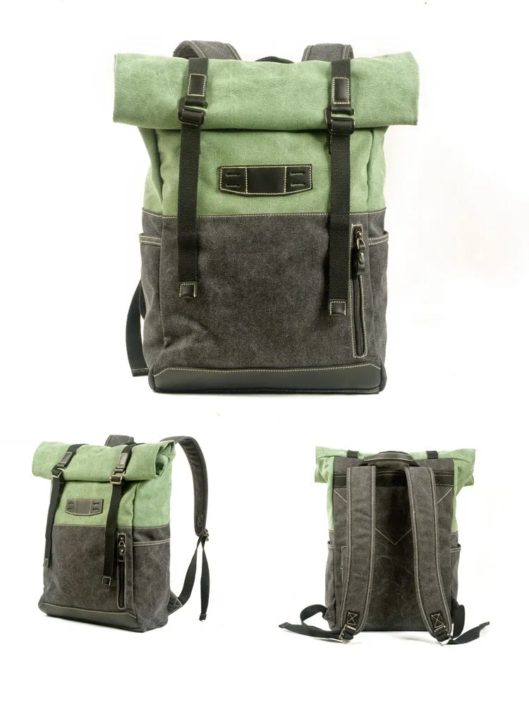 Vintage Waterproof Canvas Laptop Backpack 5002