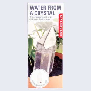 Water from a Crystal (Glass Self Watering System)