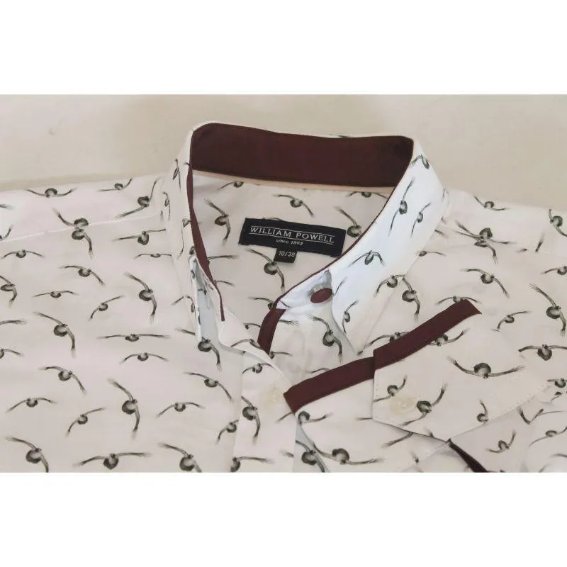 William Powell Ladies Flying Grouse Shirt - White