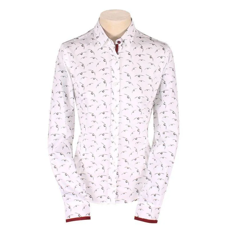 William Powell Ladies Flying Grouse Shirt - White