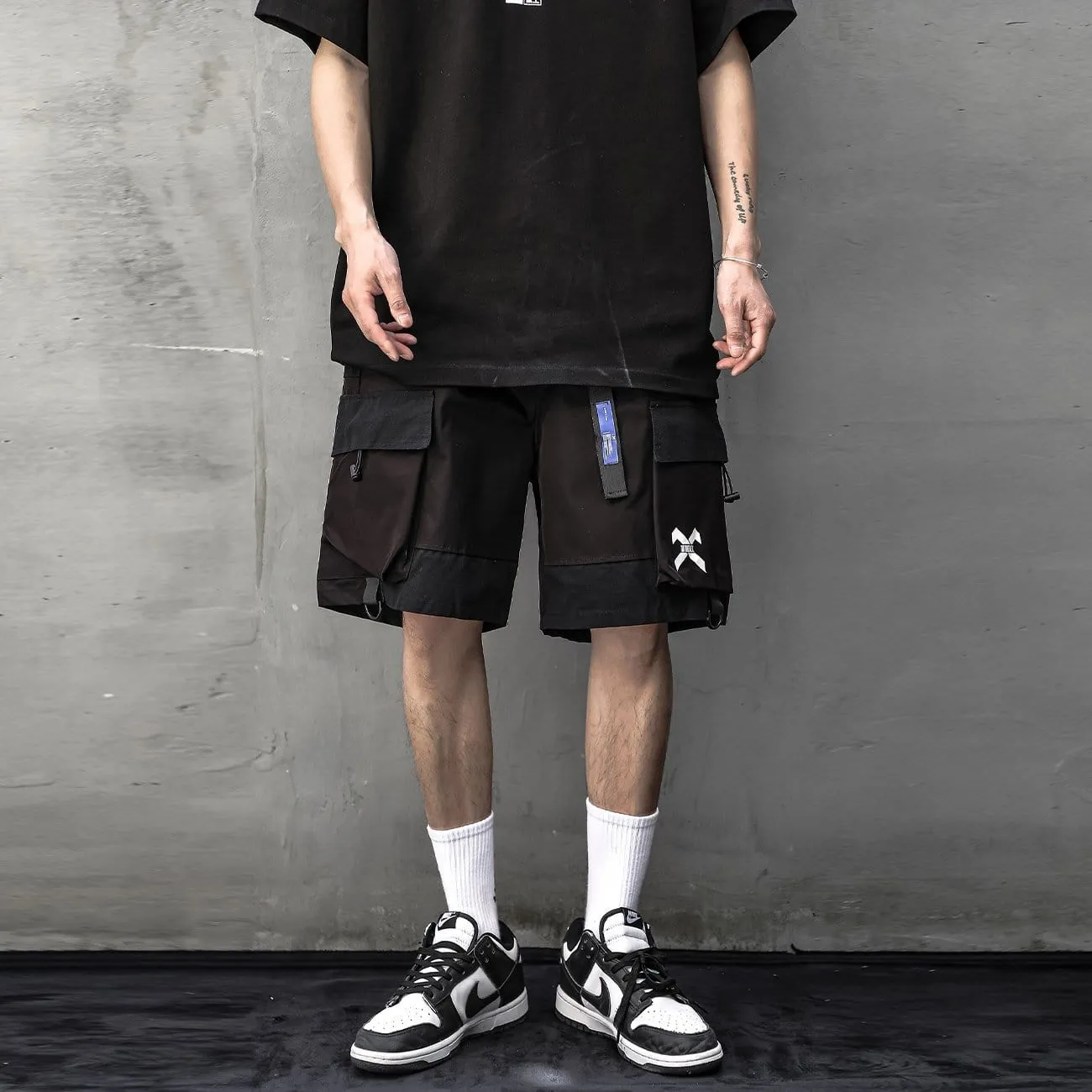 WLS Functional X Print Cargo Shorts