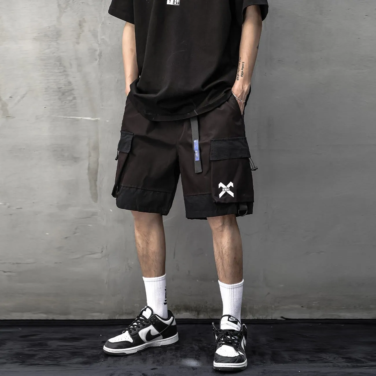 WLS Functional X Print Cargo Shorts