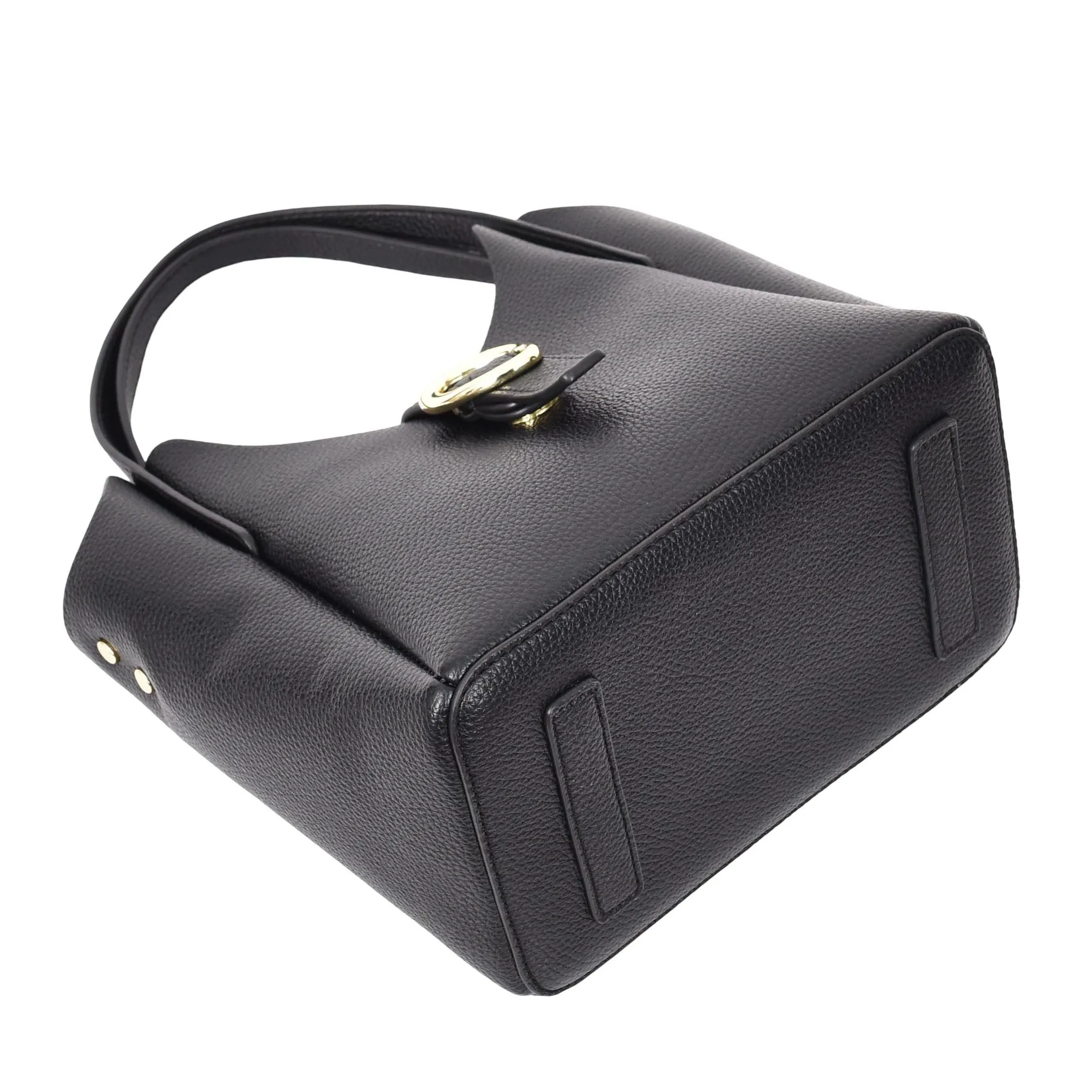 Womens Faux Leather Small Handbag Jasmine Black