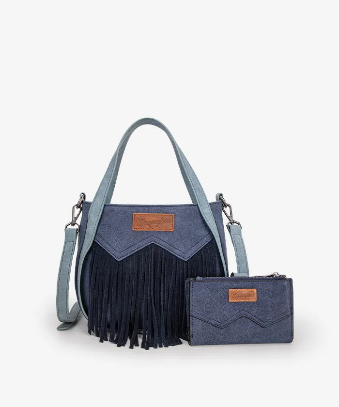 Wrangler Fringe Western Tote Bag Set