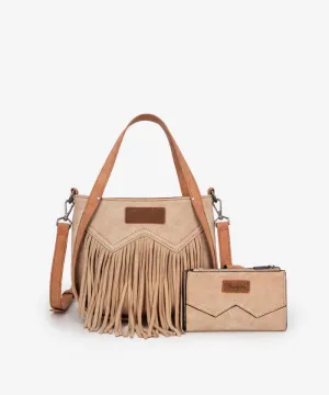 Wrangler Fringe Western Tote Bag Set