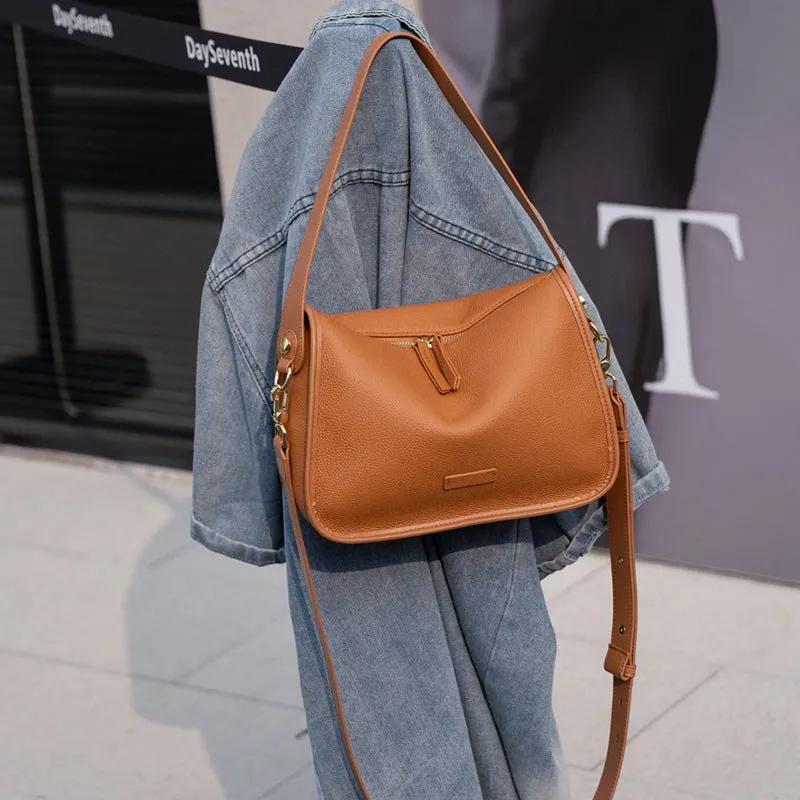 XIANGTUIBAO Niche Textured Women's Bag  New Women's Underarm Bag Women's High-Grade Shoulder Bag Messenger Bag Genuine Leather Women's Bag