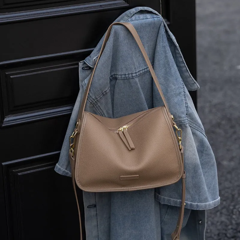 XIANGTUIBAO Niche Textured Women's Bag  New Women's Underarm Bag Women's High-Grade Shoulder Bag Messenger Bag Genuine Leather Women's Bag